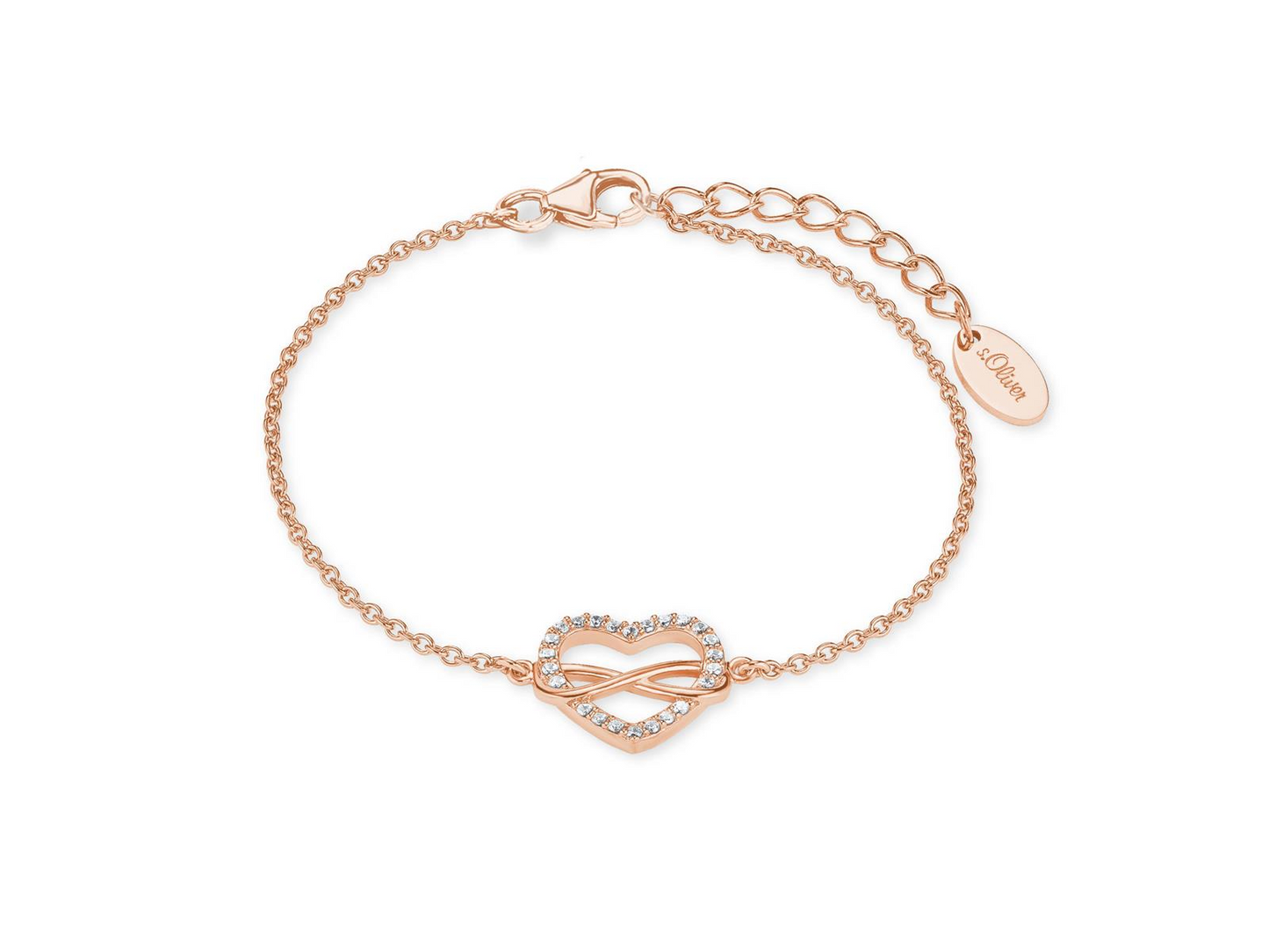 s.Oliver Armband 925/rosévergoldet 17+3cm