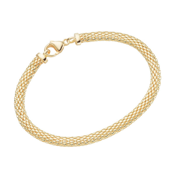 Armband 19 cm 925 Silber gelb vergoldet