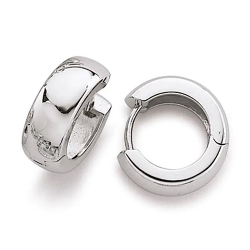 Creolen 925 Silber Rhodiniert