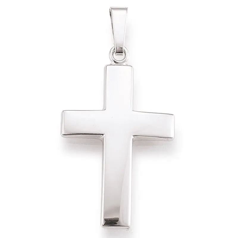 Anhänger Kreuz 925 Silber Rhodiniert