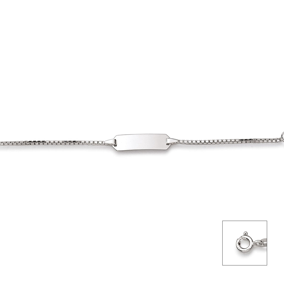 Identarmband 925 Rhodiniert