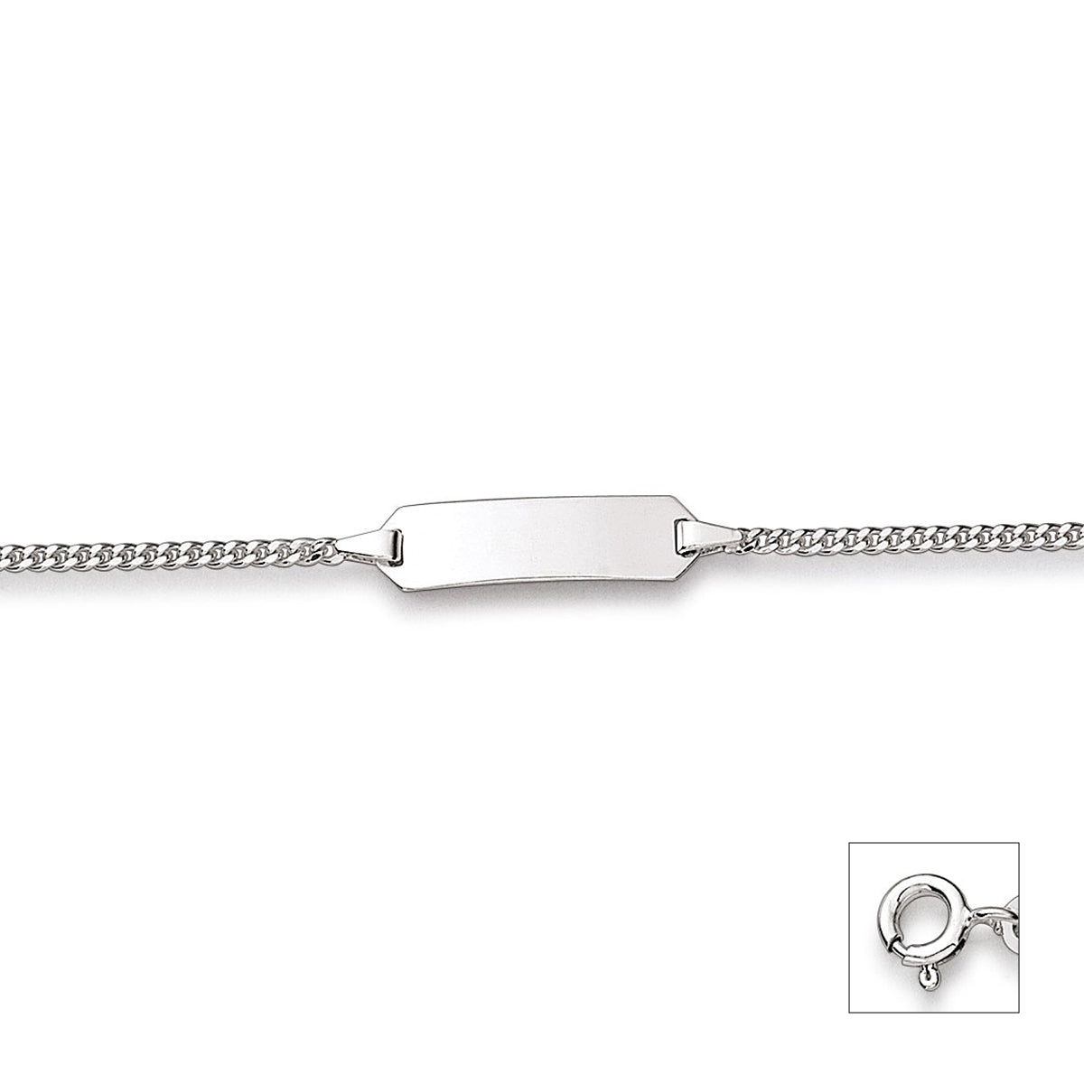 Identarmband 925 Rhodiniert
