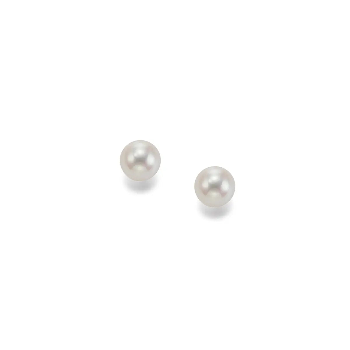 Ohrstecker 585 Gelbgold Süßwasserperle 8,00-8,50mm