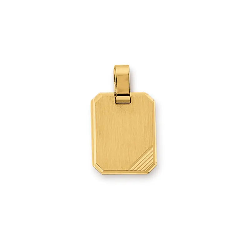 Anhänger Gravurplatte 585 Gelbgold