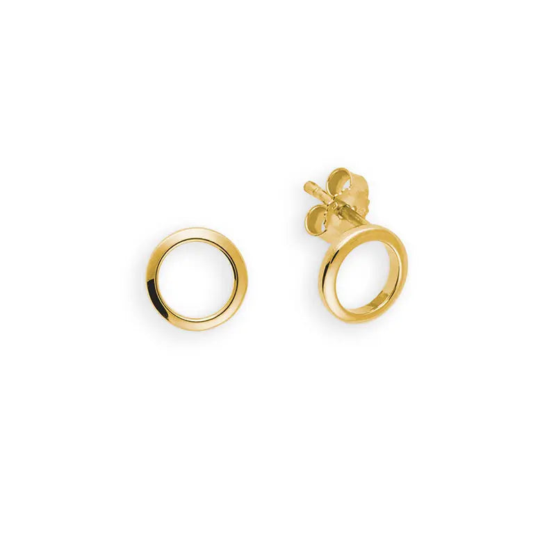 Ohrstecker Kreise 585 Gelbgold