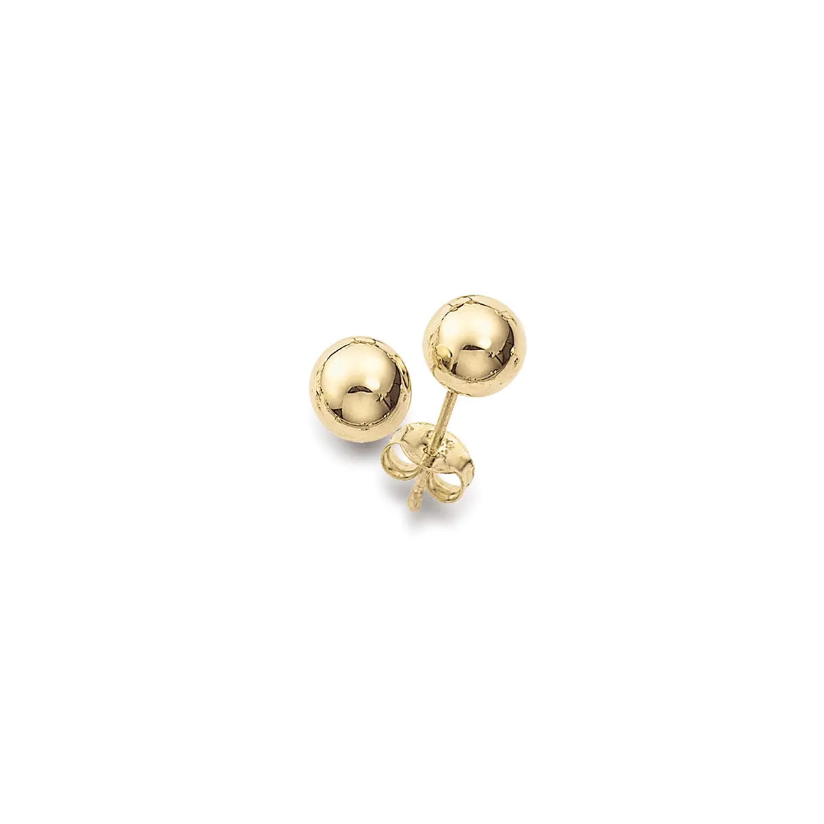Ohrstecker 585 Gelbgold Kugel