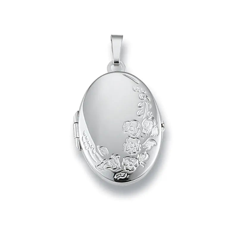Anhänger Medaillon 925 Silber Rhodiniert