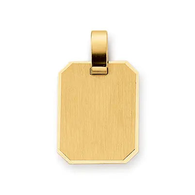 Anhänger Gravurplatte 585 Gelbgold