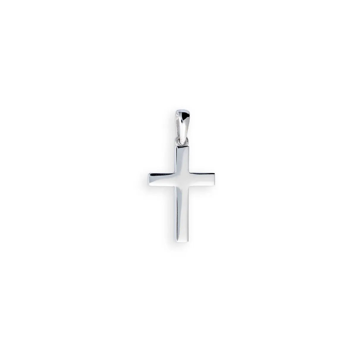 Anhänger Kreuz 585 Weißgold