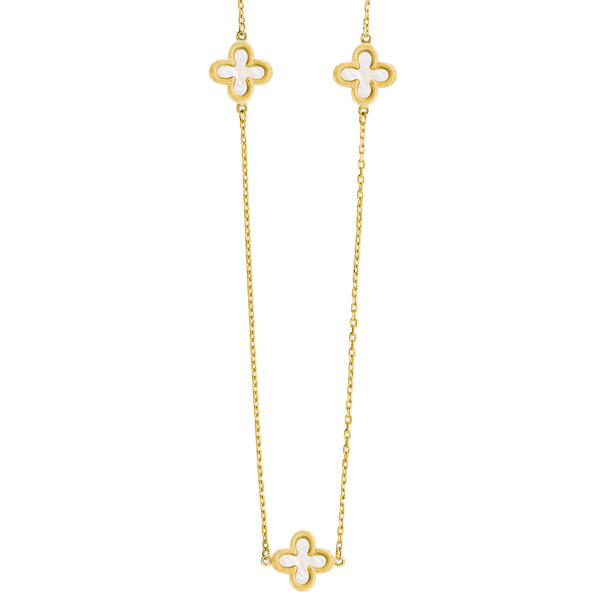 Kette, Gelbgold, 585/GG,Perlm. w.,45 cm