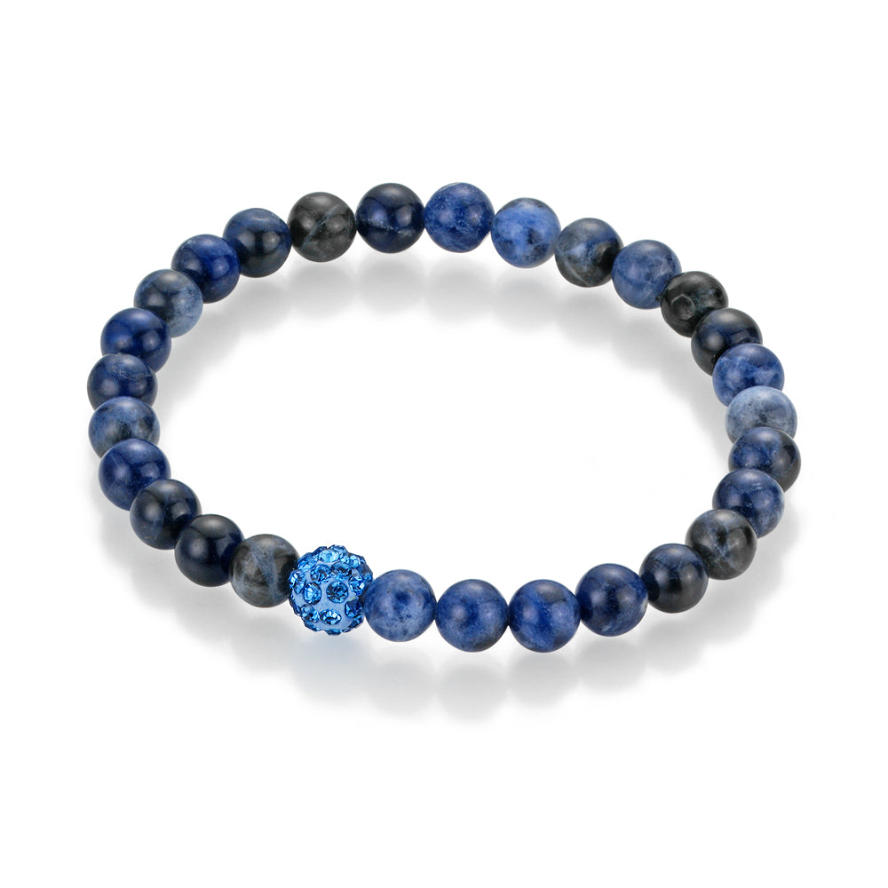 Steinarmband Freiheit Sodalith ca.6mm