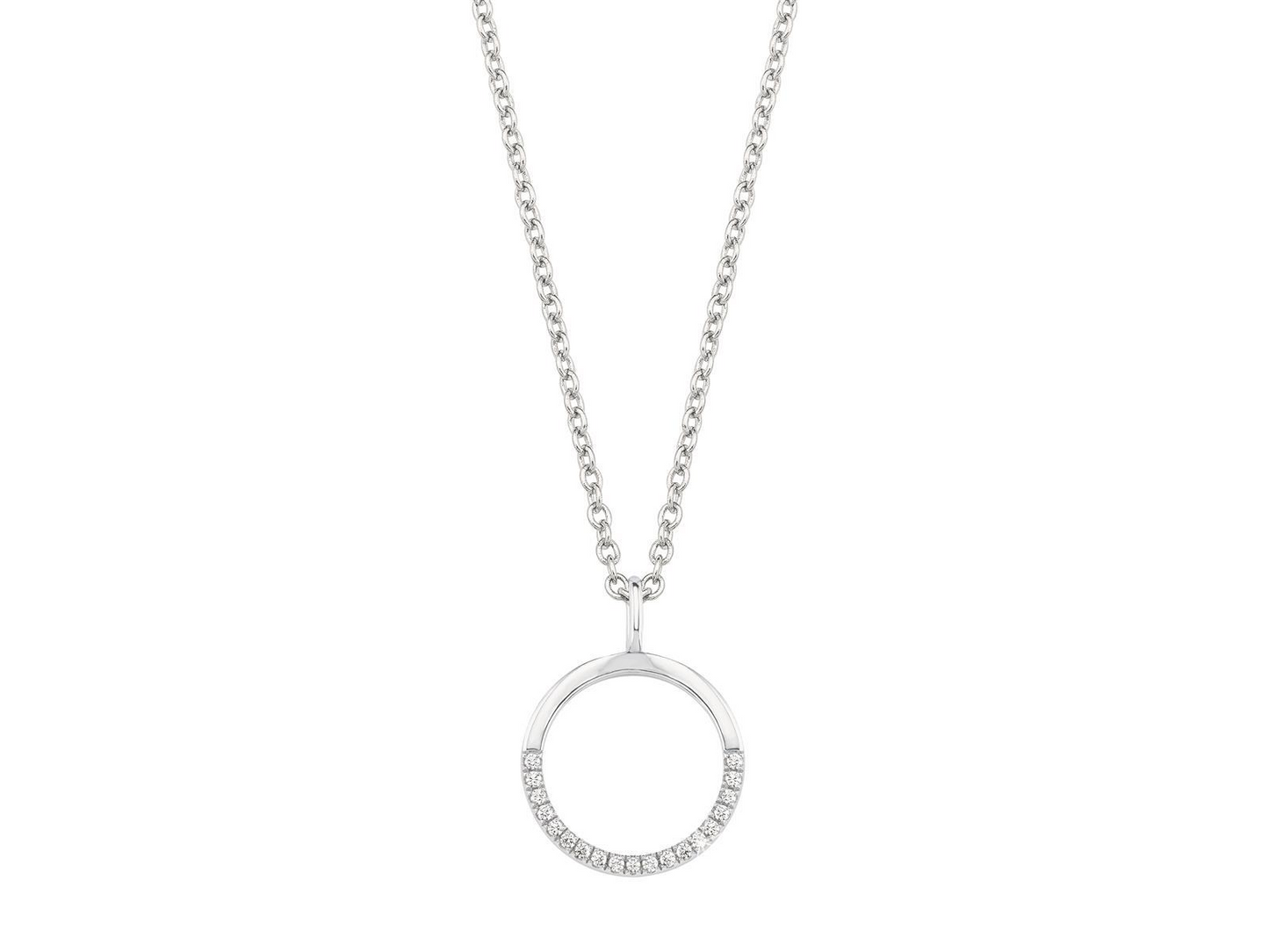 s.Oliver Kette 925/RH Zirkonia 42+3cm