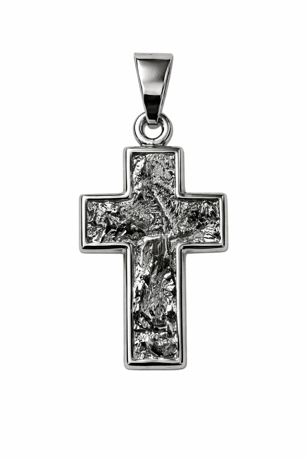 Anhänger Kreuz 925 Silber Rhodiniert