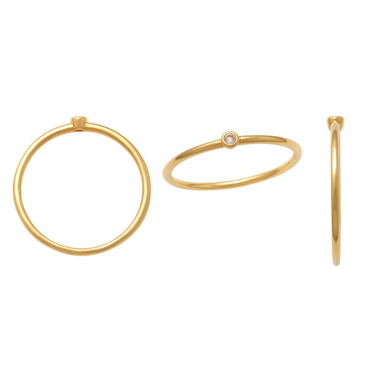 Manuela Carl Ring 14 Karat Gold 54