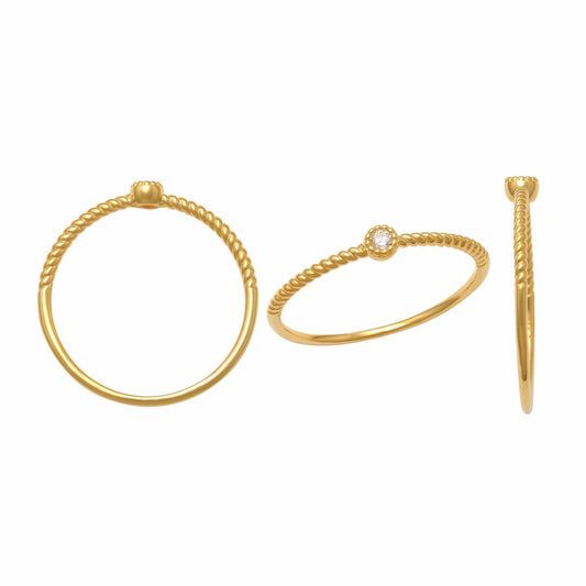 Manuela Carl Ring 14 Karat Gold 54