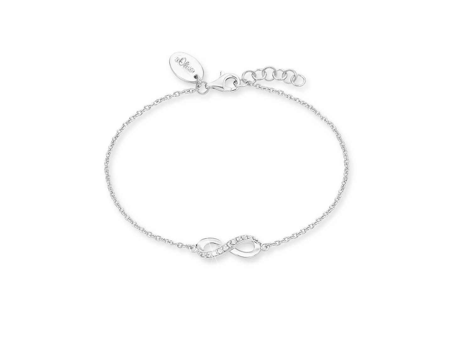 s.Oliver Armband 925/RH Zirkonia Infinity 17+3cm