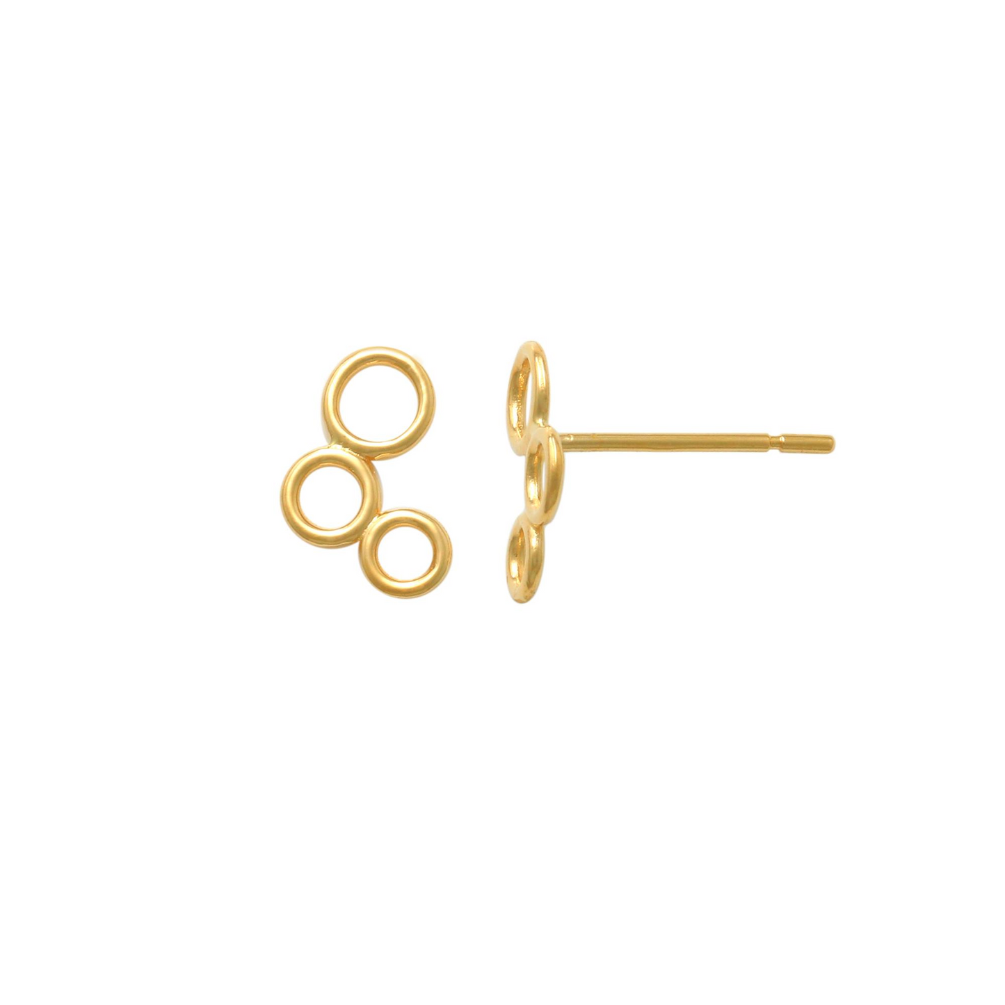 Manuela Carl Ohrstecker Gold 14 Karat Kreise
