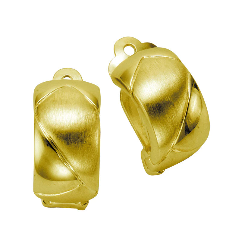 Ohrclip 925 Silber vergoldet