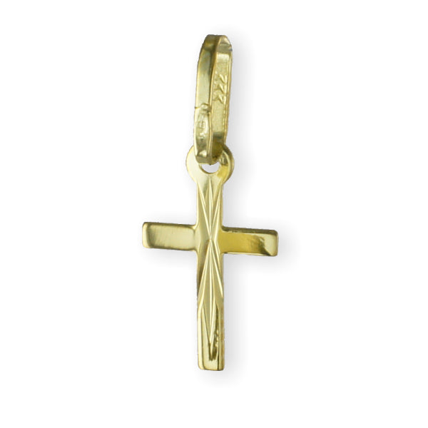 Kreuzanhänger diamantiert - Gold 333/000