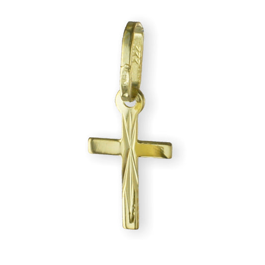 Kreuzanhänger diamantiert - Gold 333/000