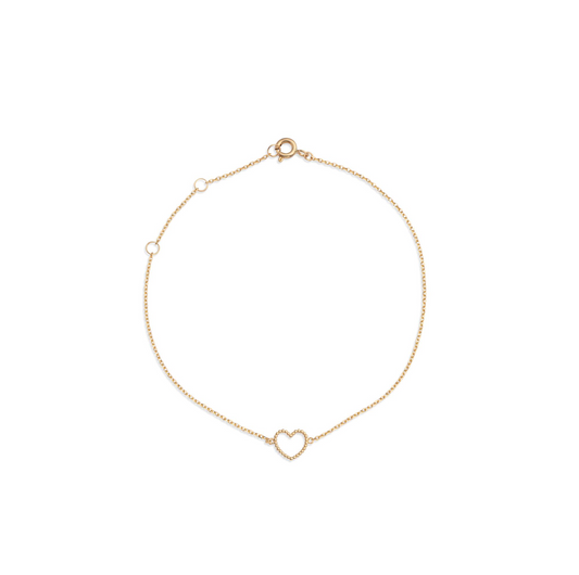 Manuela Carl Armband Herz Gold 14 Karat