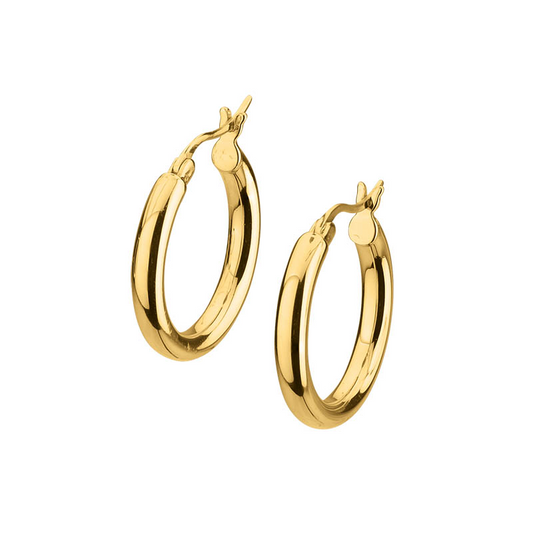 Creolen 925 vergoldet Ø: 22,0 mm Stärke: 3,3 mm