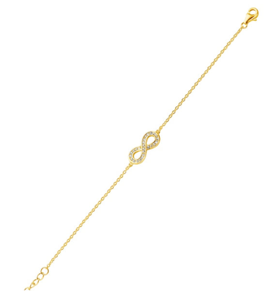 Armband Infinity mit 27 Zirkonia - Silber 925/000