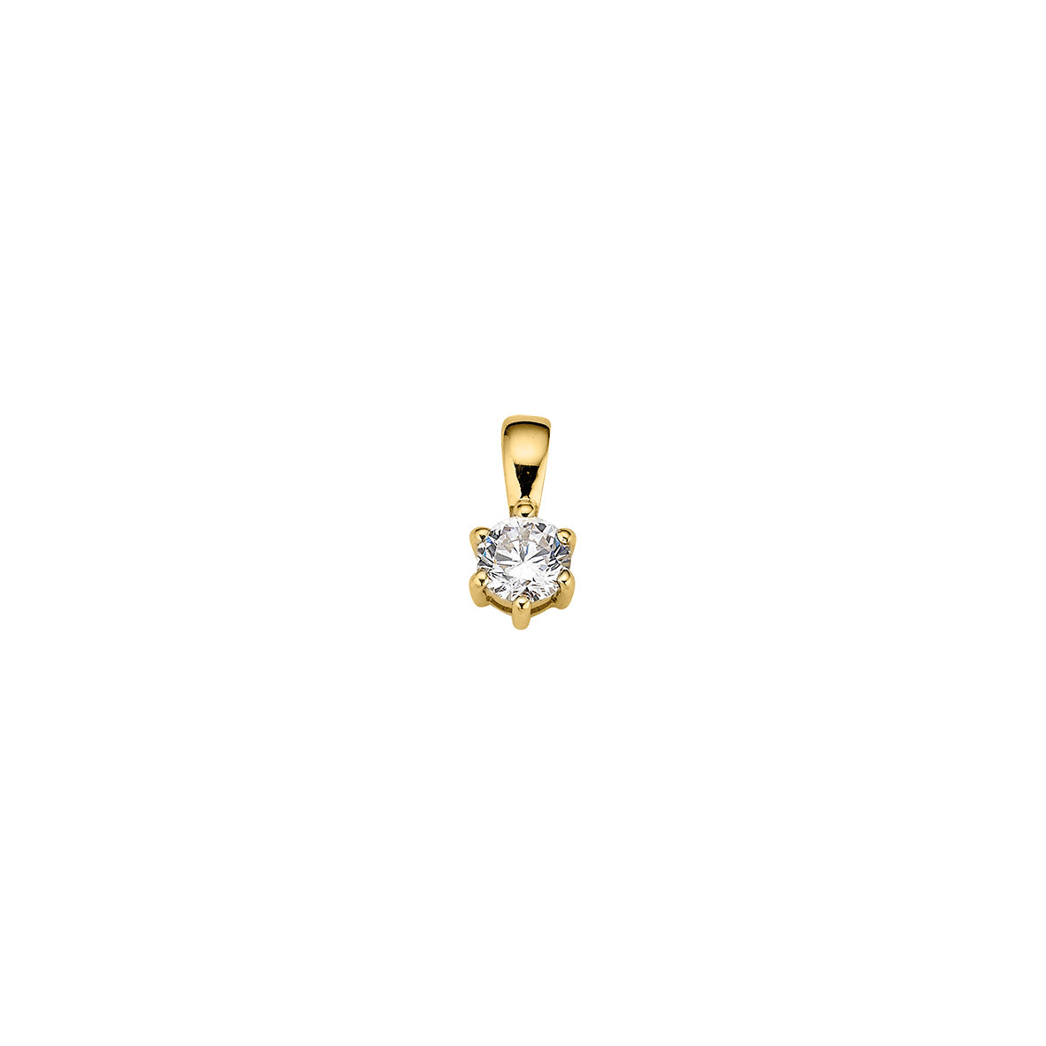 Anhänger 333 Gelbgold Zirkonia