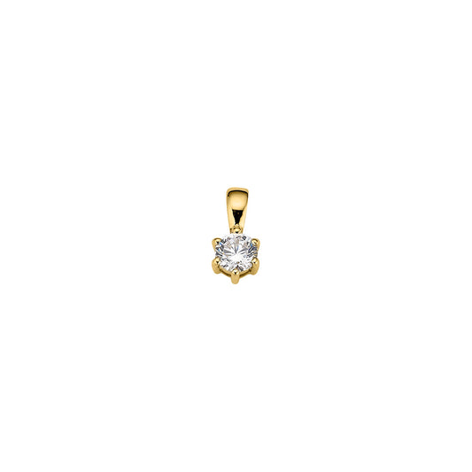 Anhänger 333 Gelbgold Zirkonia