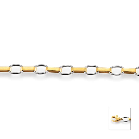 Armband 585 Bicolor 19cm
