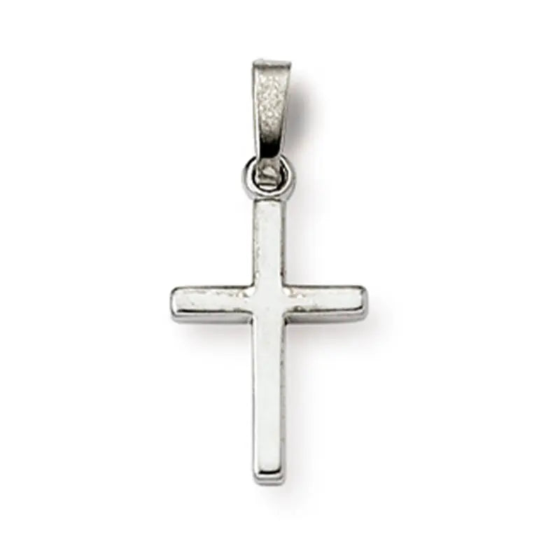Anhänger Kreuz 925 Silber Rhodiniert