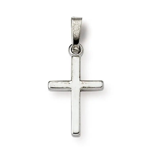 Anhänger Kreuz 925 Silber Rhodiniert