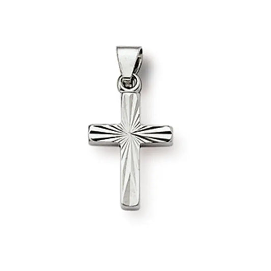 Anhänger Kreu 925 Silber Rhodiniert