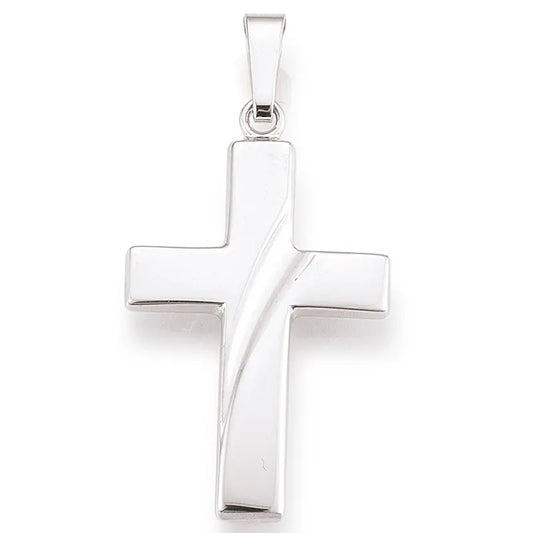 Anhänger Kreuz 925 Silber Rhodiniert