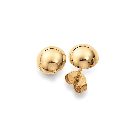 Ohrstecker 585 Gelbgold Halbkugel