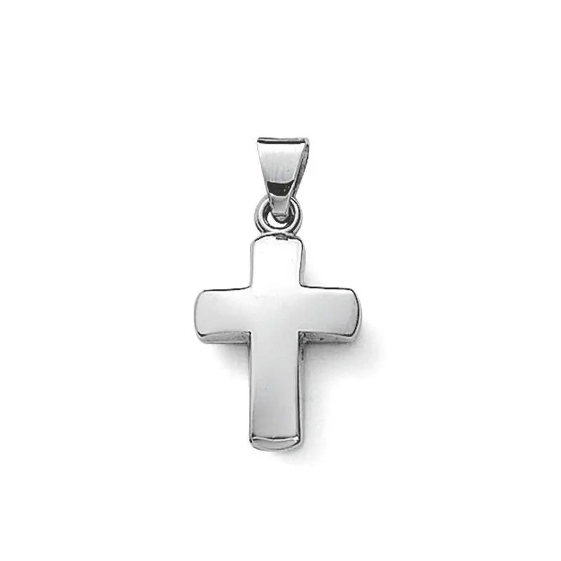 Anhänger Kreuz 585 Weißgold