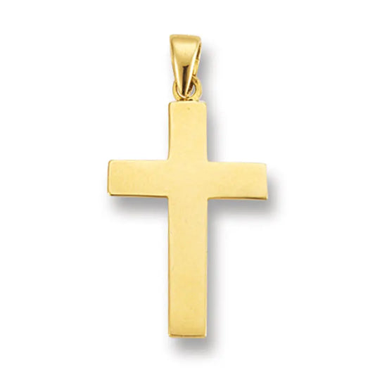 Anhänger Kreuz 585 Gelbgold