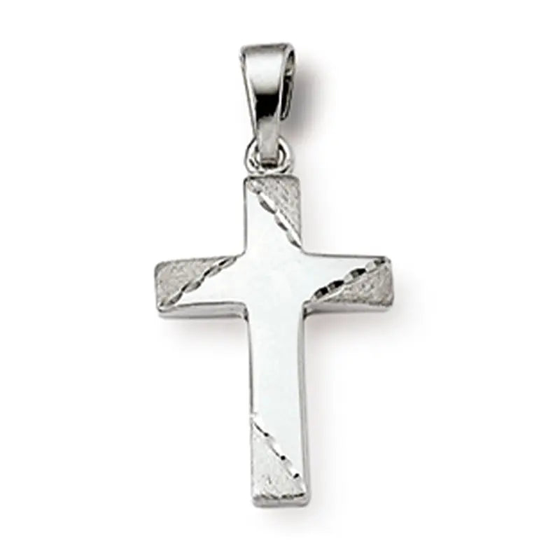Anhänger Kreuz 925 Silber Rhodiniert