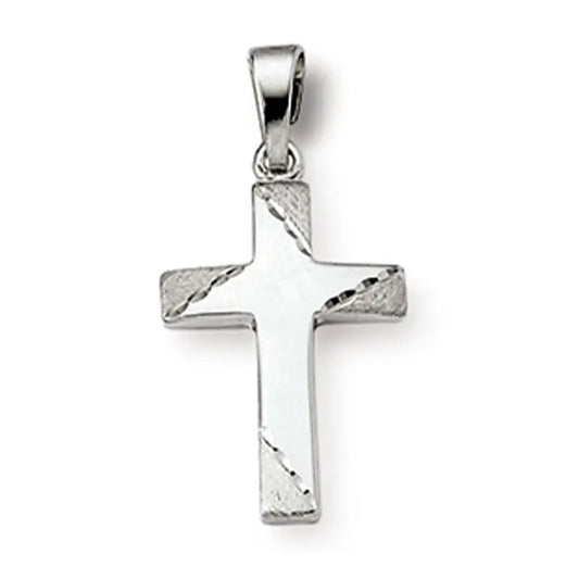 Anhänger Kreuz 925 Silber Rhodiniert