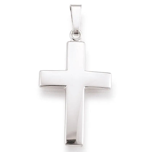 Anhänger Kreuz 925 Silber Rhodiniert