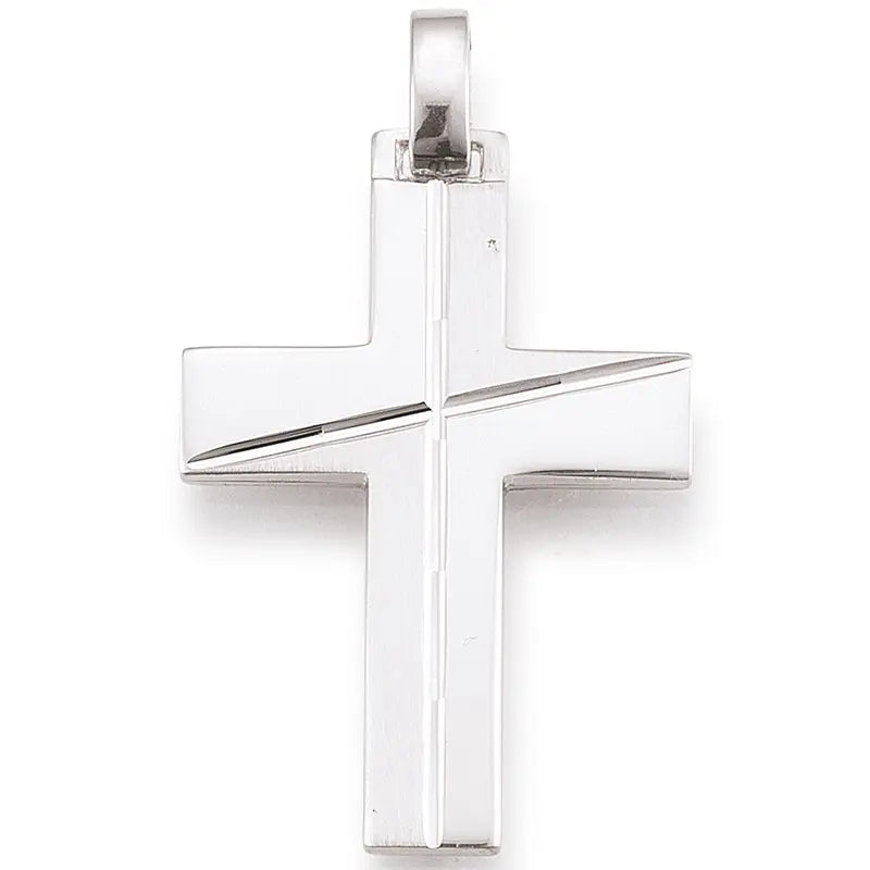 Anhänger Kreuz 925 Silber Rhodiniert