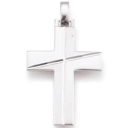 Anhänger Kreuz 925 Silber Rhodiniert