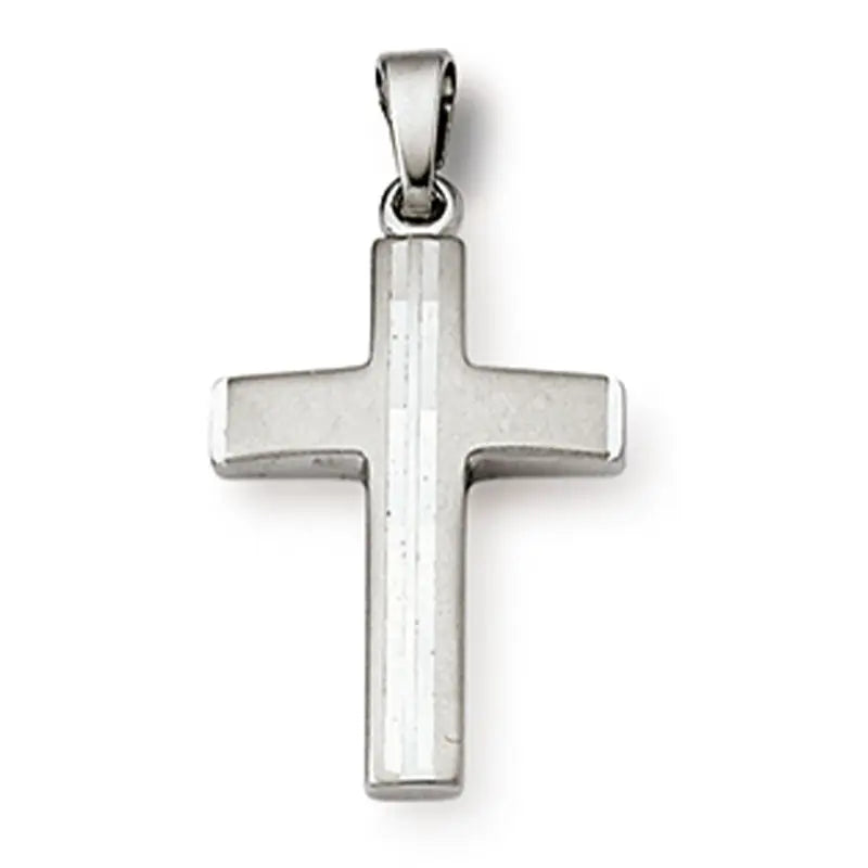 Anhänger Kreuz 925 Silber Rhodiniert