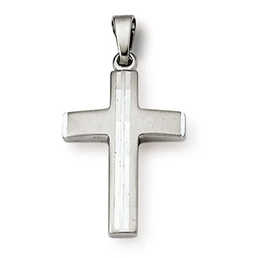 Anhänger Kreuz 925 Silber Rhodiniert