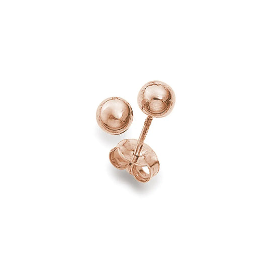 Ohrstecker 585 Rotgold Kugel