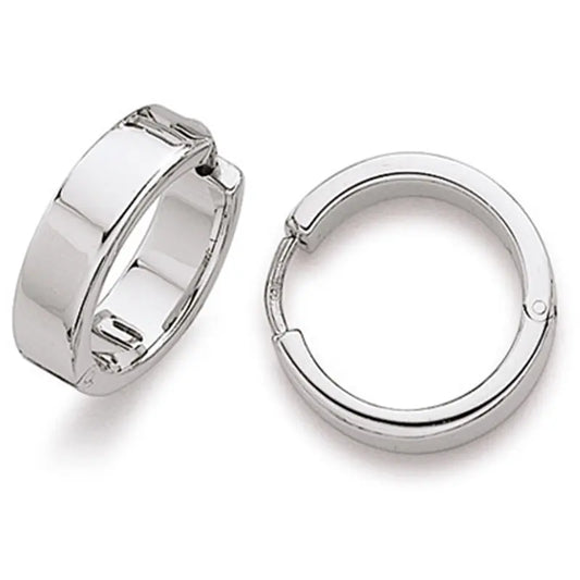 Creolen 925 Silber Rhodiniert