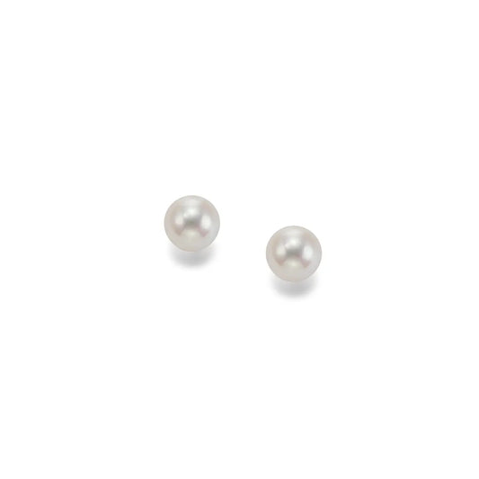 Ohrstecker 585 Gelbgold Süßwasserperle 7,50-8,00mm