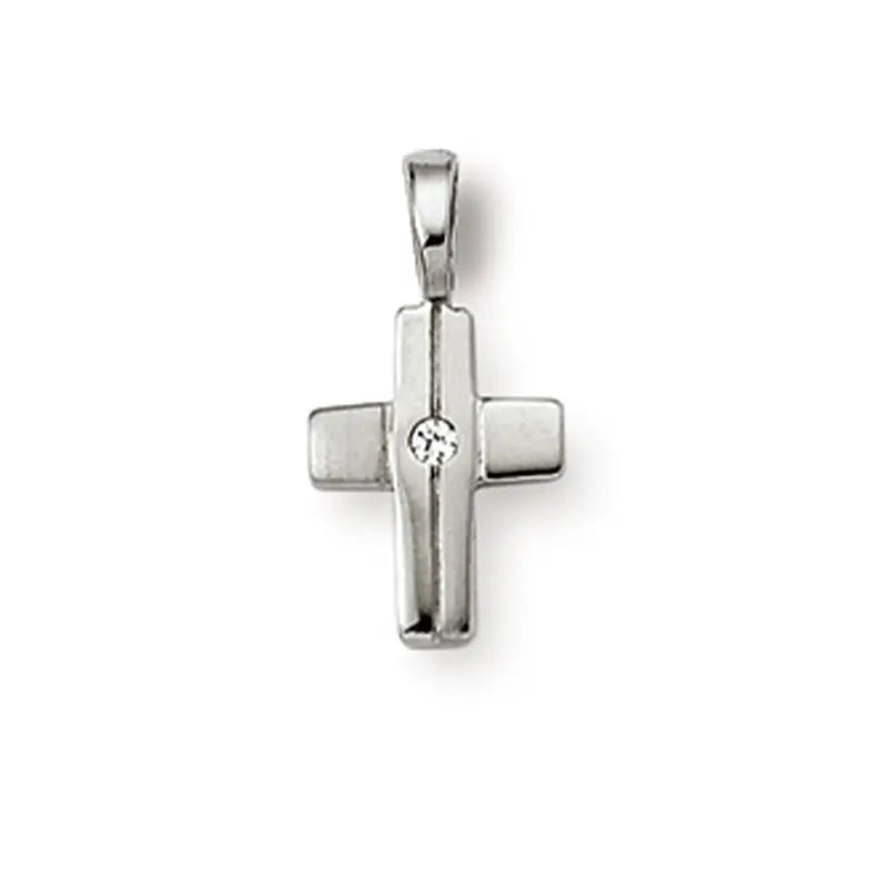 Anhänger Kreuz 925 Silber Rhodiniert