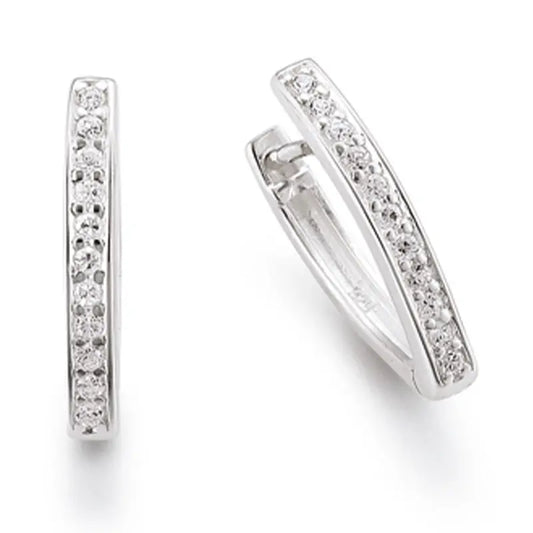 Creolen 925 Silber Rhodiniert