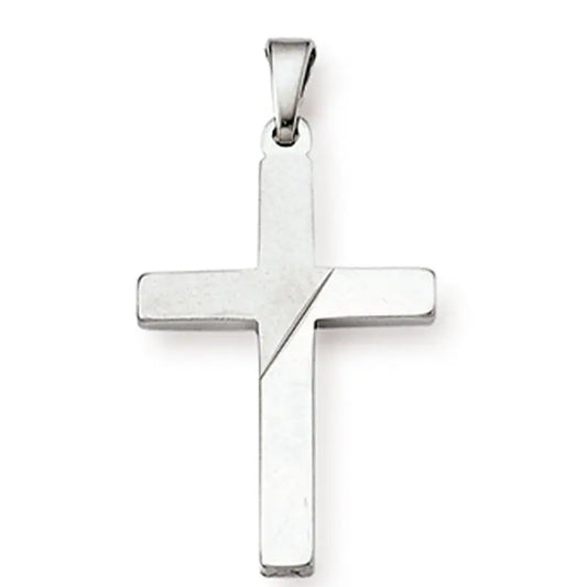 Anhänger Kreuz 925 Silber Rhodiniert